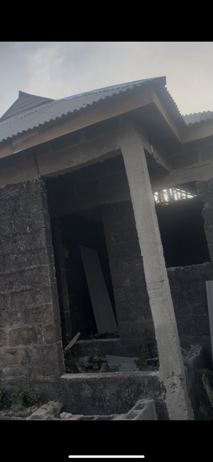 Front porch and entrance section under construction